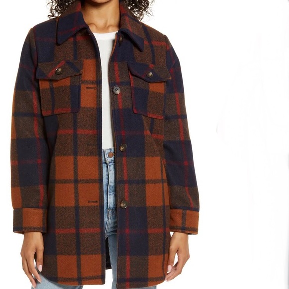 Treasure Bond Button Front Plaid Shirt 